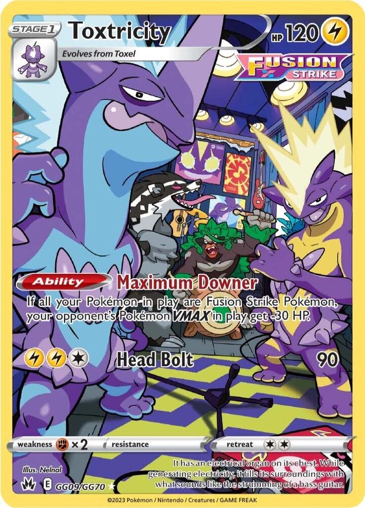 Toxtricity GG09/GG70 (Crown Zenith: Galarian Gallery)  - Holofoil | Good Games Adelaide SA