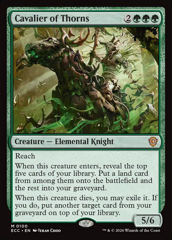Cavalier of Thorns 100 (Commander: Lorwyn Eclipsed)  | Good Games Adelaide SA