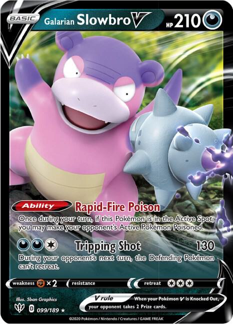 Galarian Slowbro V 099/189 (SWSH03: Darkness Ablaze)  - Holofoil | Good Games Adelaide SA