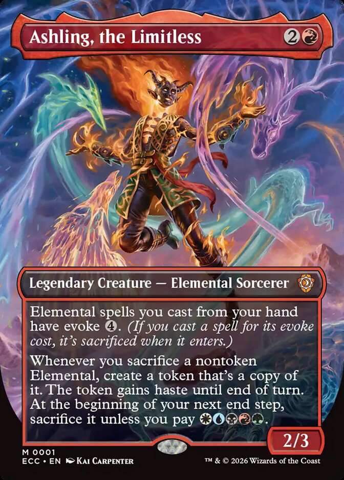 Ashling the Limitless Borderless 1 (Commander: Lorwyn Eclipsed)  - Foil | Good Games Adelaide SA