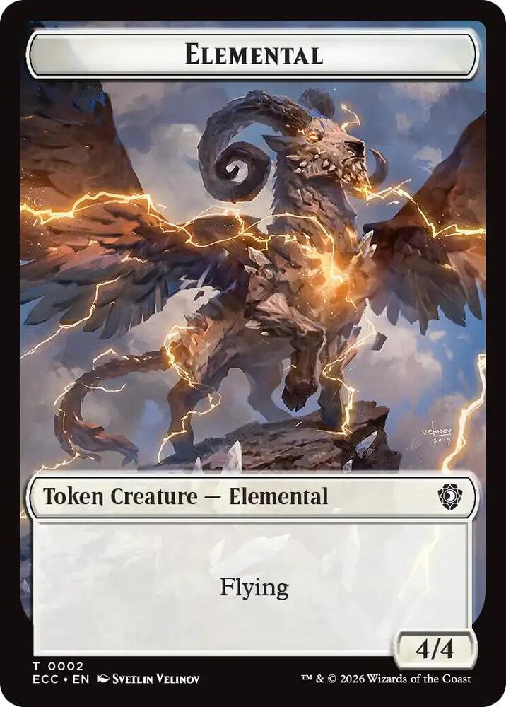 Elemental 0002 Plant Double Sided Token 2 // 5 (Commander: Lorwyn Eclipsed)  | Good Games Adelaide SA