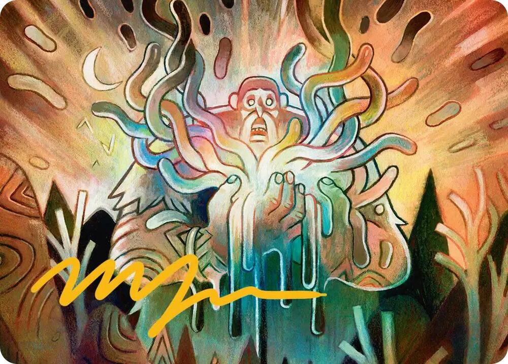 Aurora Awakener Art Card 40 54 Gold Stamped Signature 40 (Art Series: Lorwyn Eclipsed)  | Good Games Adelaide SA