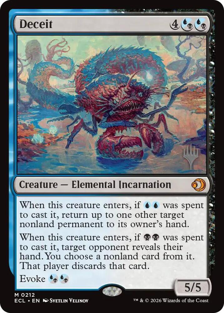 Deceit 212 (Promo Pack: Lorwyn Eclipsed)  - Foil | Good Games Adelaide SA