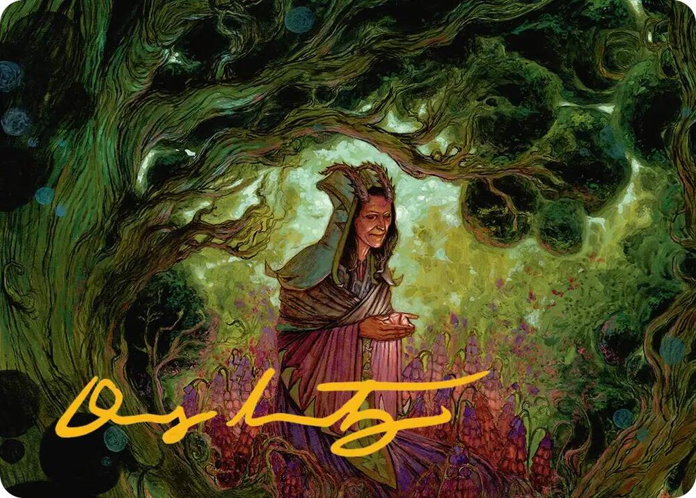 Bloom Tender Art Card Gold Stamped Signature 41 (Art Series: Lorwyn Eclipsed)  | Good Games Adelaide SA
