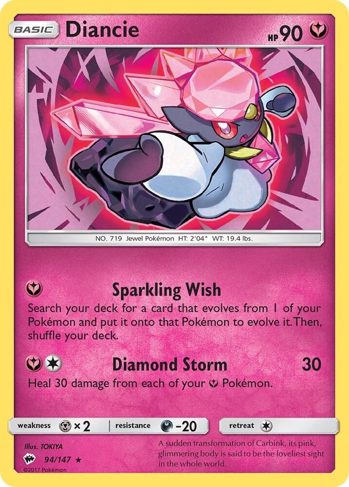 Diancie 94/147 (SM - Burning Shadows)  - Holofoil | Good Games Adelaide SA