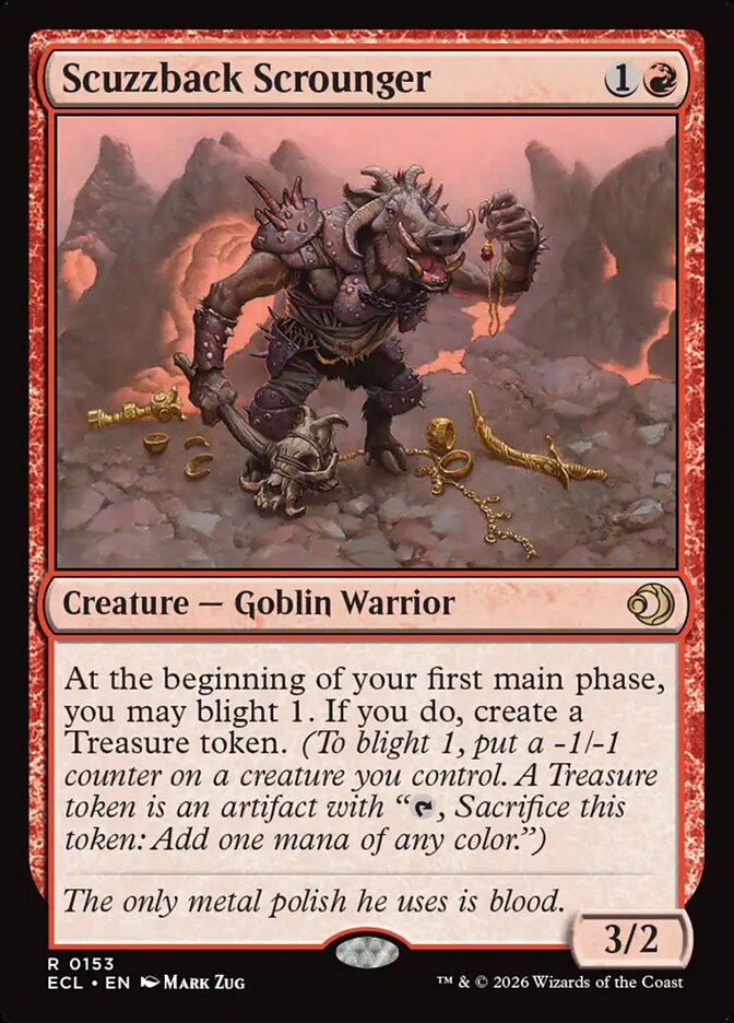 Scuzzback Scrounger 153 (Lorwyn Eclipsed)  - Foil | Good Games Adelaide SA