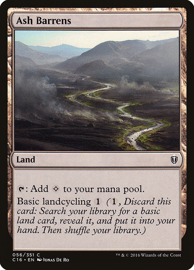 Ash Barrens 56 (Commander 2016)  | Good Games Adelaide SA