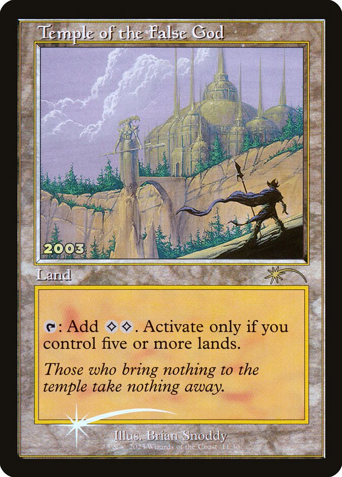 Temple of the False God 11 (30th Anniversary Promos)  - Foil | Good Games Adelaide SA