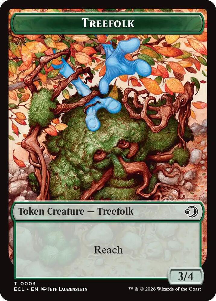 Treefolk Goblin Double Sided Token 3 // 6 (Lorwyn Eclipsed)  | Good Games Adelaide SA
