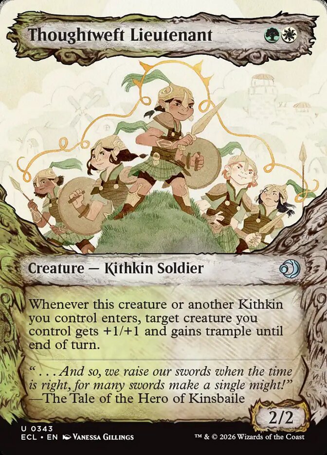 Thoughtweft Lieutenant  343/408 (Lorwyn Eclipsed)  - Showcase Foil | Good Games Adelaide SA