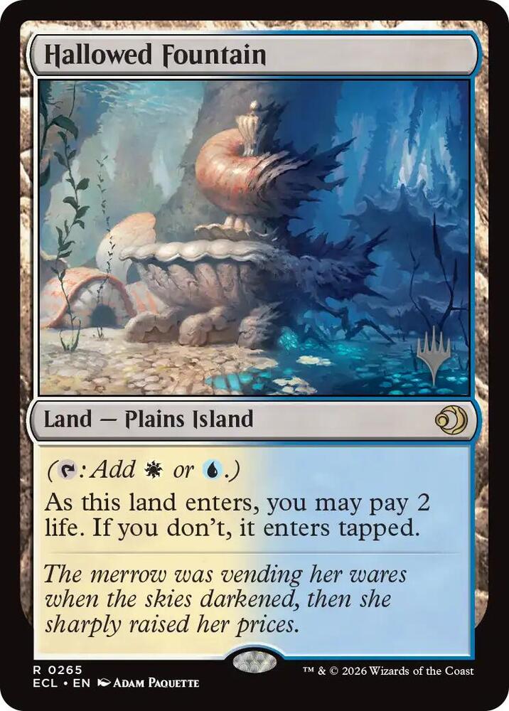 Hallowed Fountain 265 (Promo Pack: Lorwyn Eclipsed)  - Foil | Good Games Adelaide SA