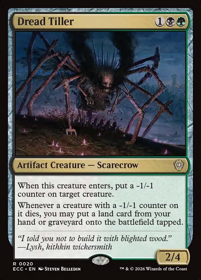 Dread Tiller 20 (Commander: Lorwyn Eclipsed)  | Good Games Adelaide SA