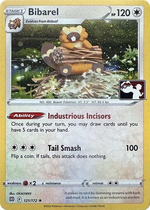 Bibarel Series 3 121/172 (Prize Pack Series Cards)  - Cosmo Holofoil | Good Games Adelaide SA
