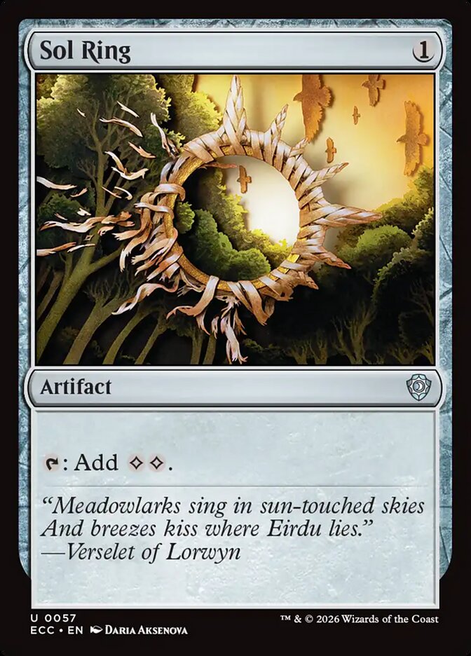 Sol Ring 57/176 (Commander: Lorwyn Eclipsed)  | Good Games Adelaide SA