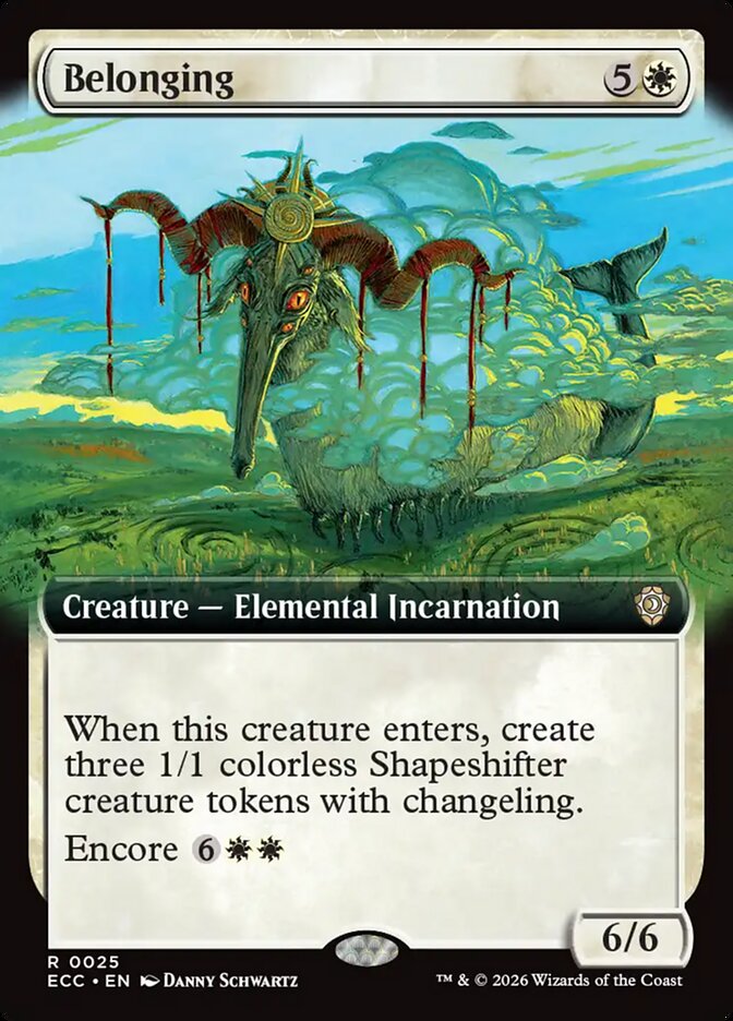 Belonging  25/176 (Commander: Lorwyn Eclipsed)  - Extended Art | Good Games Adelaide SA