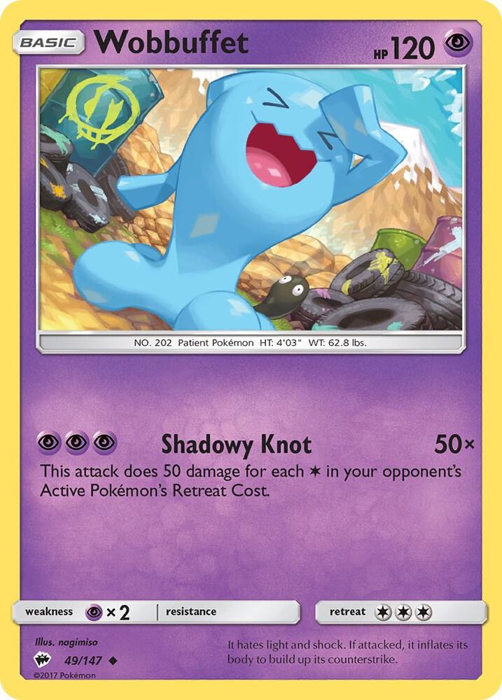 Wobbuffet 49/147 (SM - Burning Shadows)  | Good Games Adelaide SA