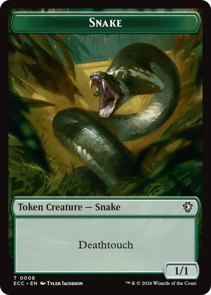 Snake Scarecrow Double Sided Token 8 // 11 (Commander: Lorwyn Eclipsed)  | Good Games Adelaide SA