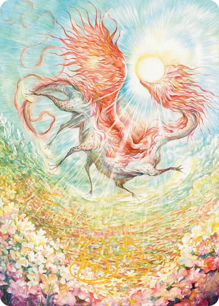 Eirdu Carrier of Dawn Art Card Gold Stamped Signature 30 (Art Series: Lorwyn Eclipsed)  | Good Games Adelaide SA