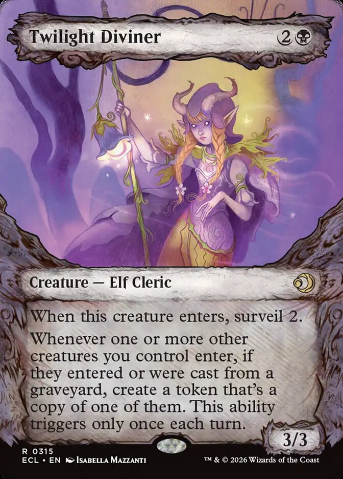 Twilight Diviner  315/408 (Lorwyn Eclipsed)  - Showcase Foil | Good Games Adelaide SA