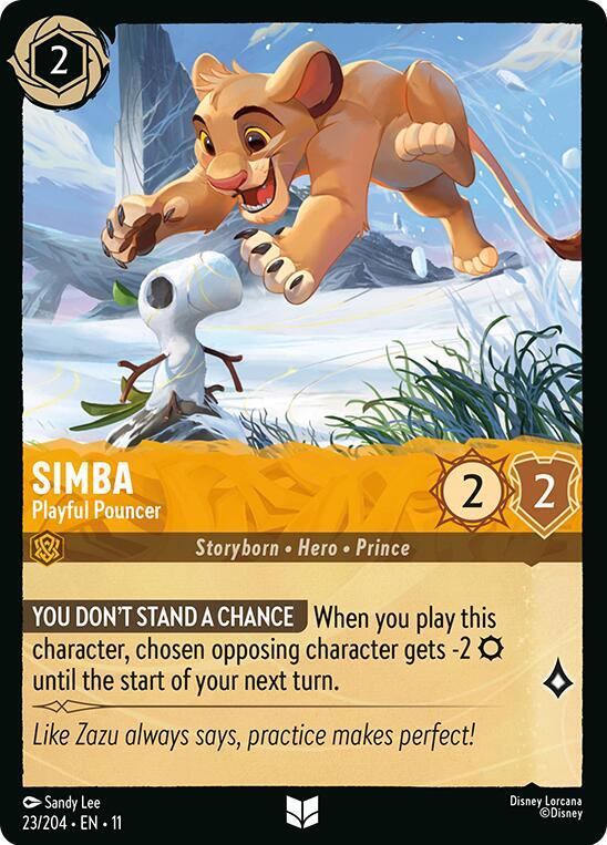Simba Playful Pouncer 23/204 (Winterspell)  | Good Games Adelaide SA