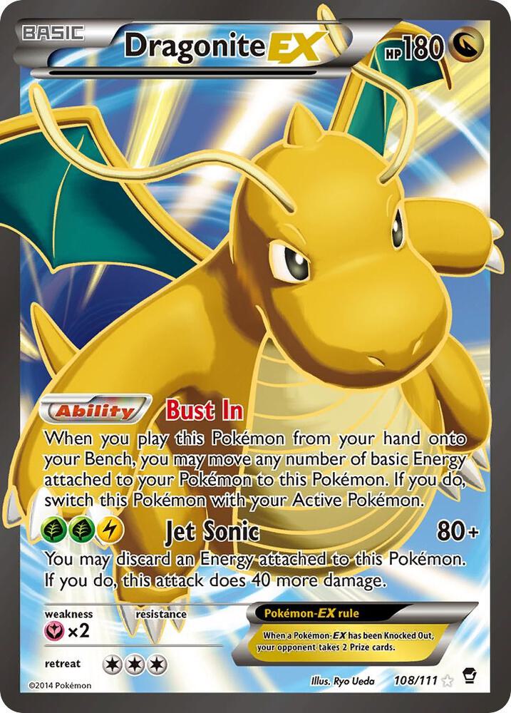 Dragonite EX Full Art 108/111 (XY - Furious Fists)  - Holofoil | Good Games Adelaide SA