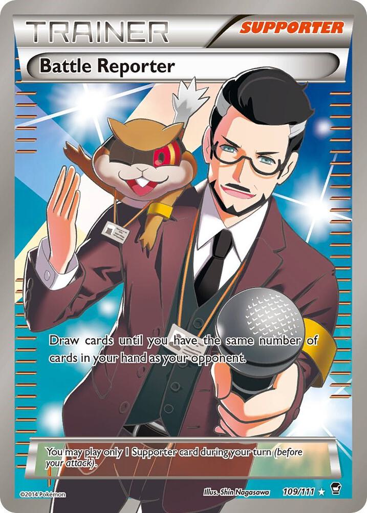 Battle Reporter Full Art 109/111 (XY - Furious Fists)  - Holofoil | Good Games Adelaide SA