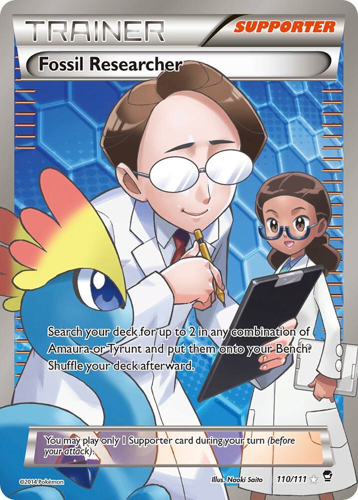 Fossil Researcher Full Art 110/111 (XY - Furious Fists)  - Holofoil | Good Games Adelaide SA