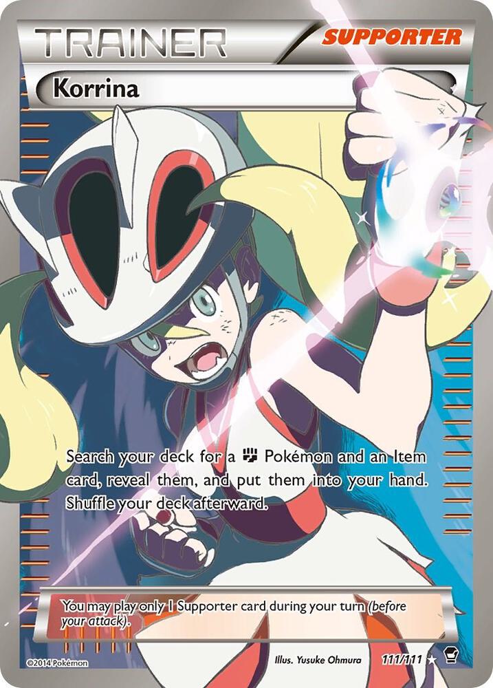 Korrina Full Art 111/111 (XY - Furious Fists)  - Holofoil | Good Games Adelaide SA