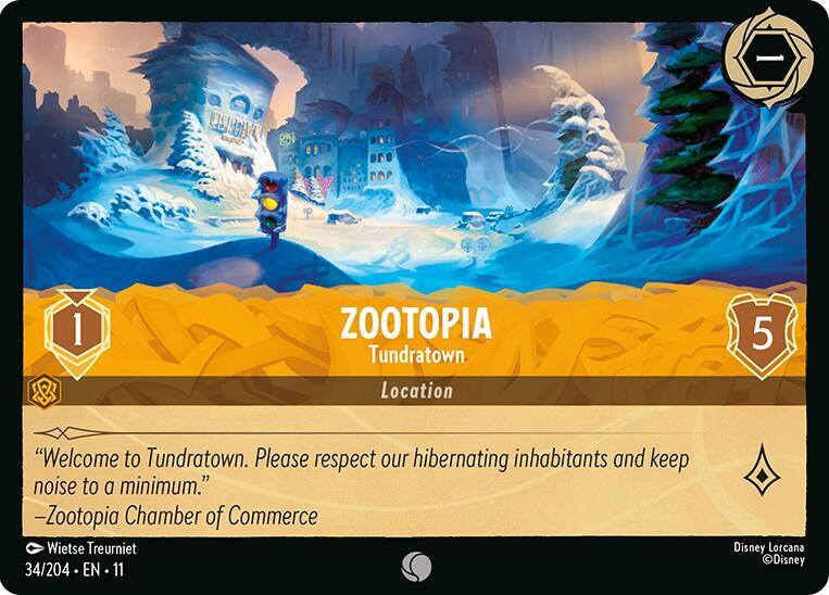 Zootopia Tundratown 34/204 (Winterspell)  | Good Games Adelaide SA