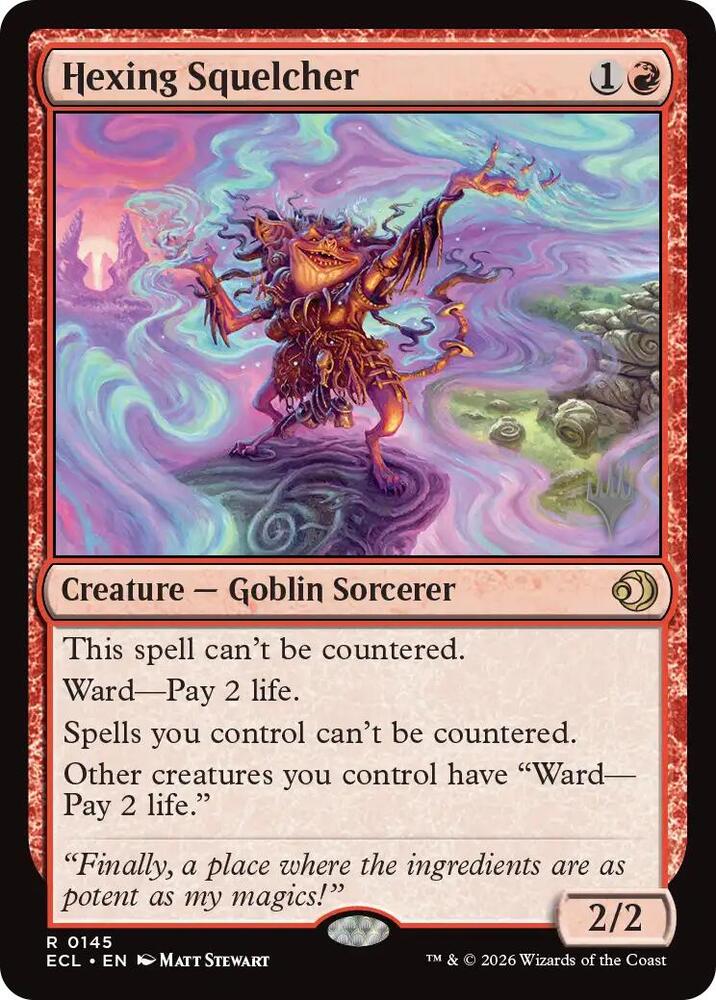 Hexing Squelcher 145 (Promo Pack: Lorwyn Eclipsed)  - Foil | Good Games Adelaide SA