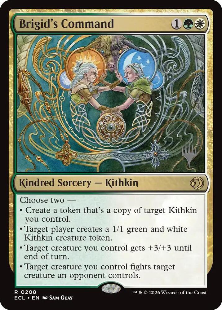 Brigids Command 208 (Promo Pack: Lorwyn Eclipsed)  - Foil | Good Games Adelaide SA