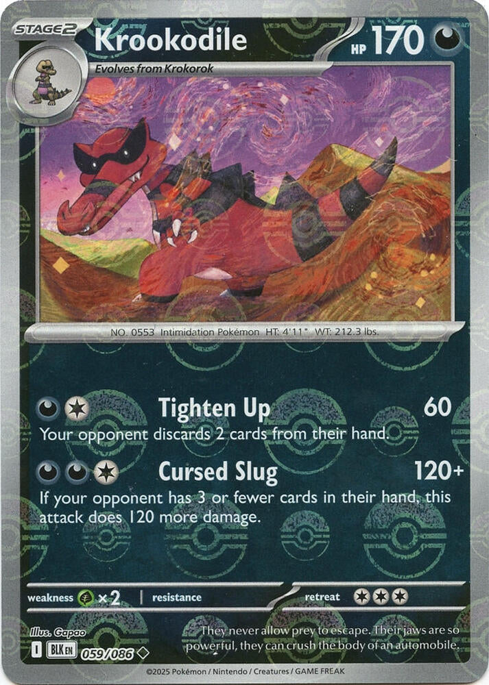 Krookodile 059/086 (SV: Black Bolt)  - Holofoil | Good Games Adelaide SA
