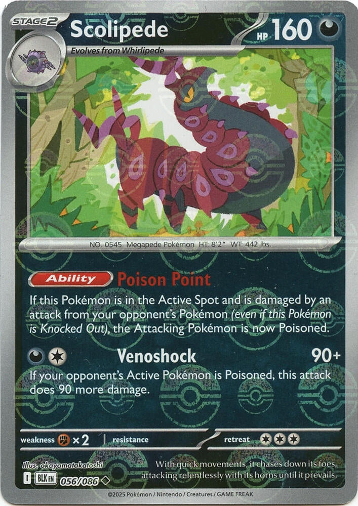 Scolipede 056/086 (SV: Black Bolt)  - Holofoil | Good Games Adelaide SA