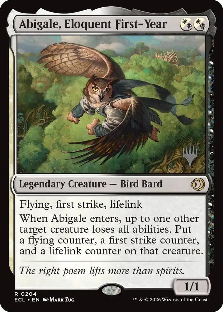 Abigale Eloquent First Year 204 (Promo Pack: Lorwyn Eclipsed)  | Good Games Adelaide SA