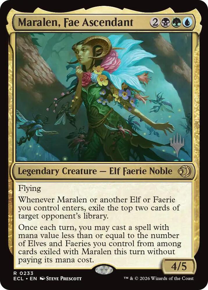 Maralen Fae Ascendant 233 (Promo Pack: Lorwyn Eclipsed)  - Foil | Good Games Adelaide SA
