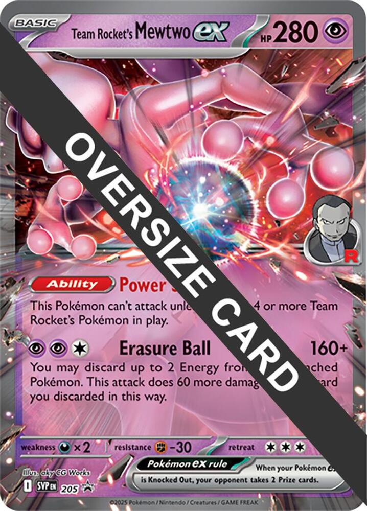 Team Rocket's Mewtwo ex 205 (Jumbo Cards)  - Holofoil | Good Games Adelaide SA