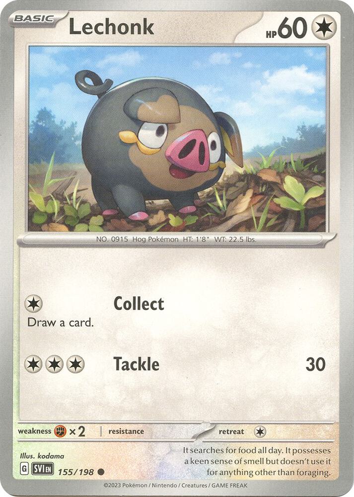 Lechonk 155/198 (SV01: Scarlet & Violet Base Set)  | Good Games Adelaide SA