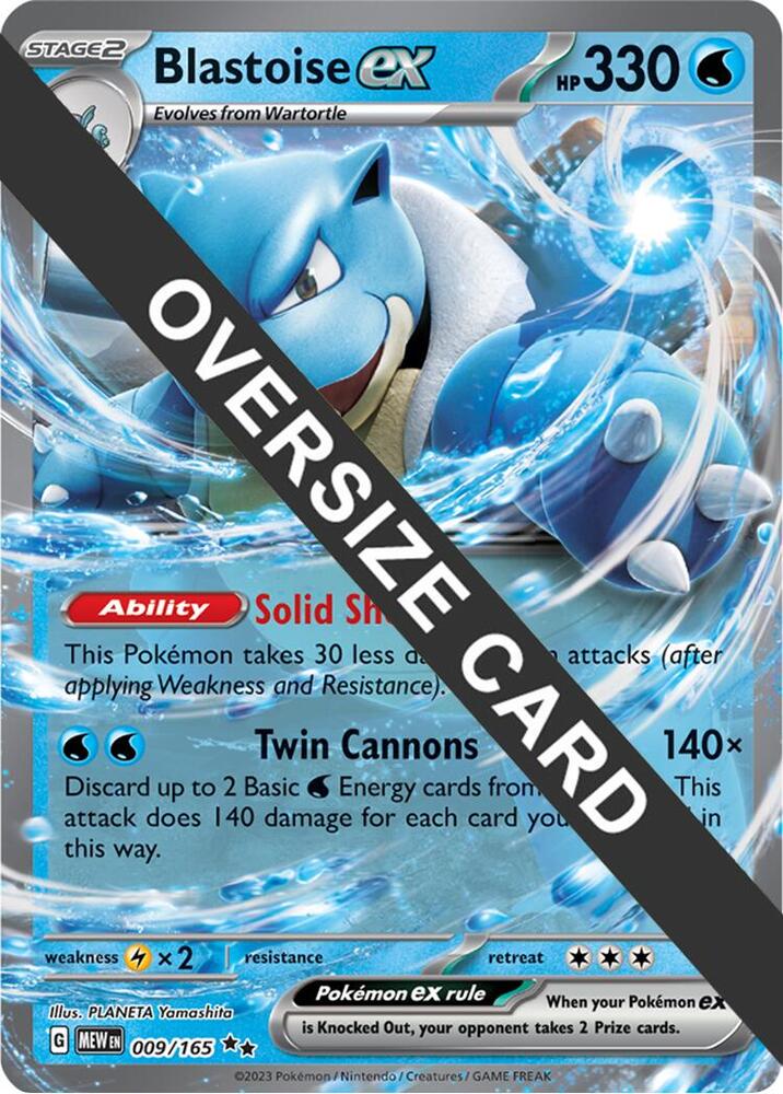 Blastoise ex 009 165 009/165 (Jumbo Cards)  - Holofoil | Good Games Adelaide SA