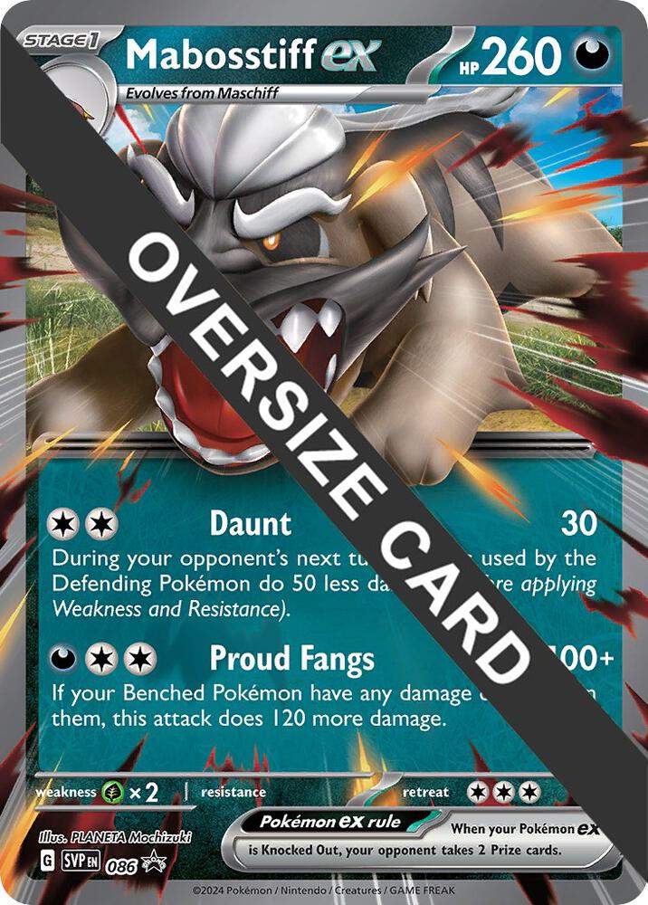 Mabosstiff ex Jumbo Card 086 (Jumbo Cards)  - Holofoil | Good Games Adelaide SA