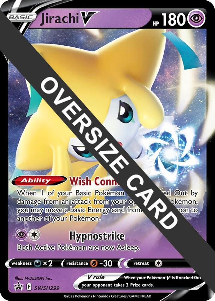 Jirachi V 299 SWSH299 (Jumbo Cards)  | Good Games Adelaide SA
