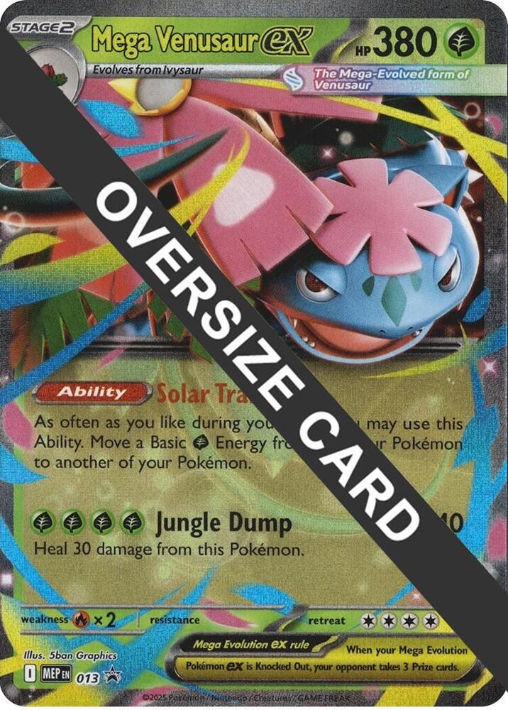Mega Venusaur ex 013 013 (Jumbo Cards)  - Holofoil | Good Games Adelaide SA