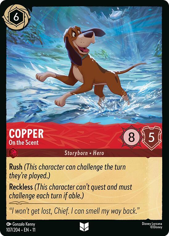 Copper On the Scent 107/204 (Winterspell)  - Cold Foil | Good Games Adelaide SA