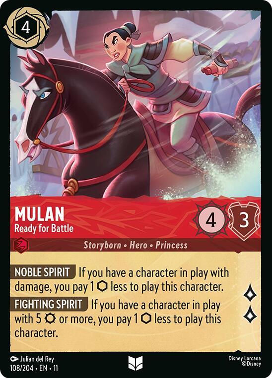 Mulan Ready for Battle 108/204 (Winterspell)  - Cold Foil | Good Games Adelaide SA