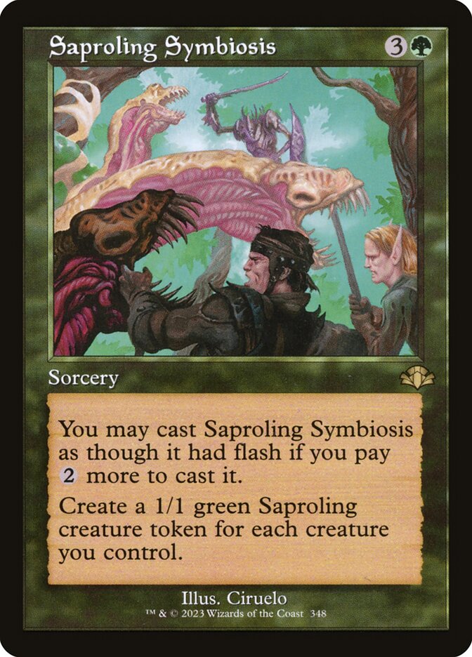 Saproling Symbiosis 348 (Dominaria Remastered)  | Good Games Adelaide SA
