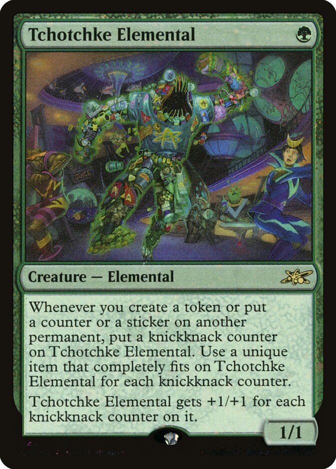 Tchotchke Elemental 444 (Unfinity)  - Foil | Good Games Adelaide SA