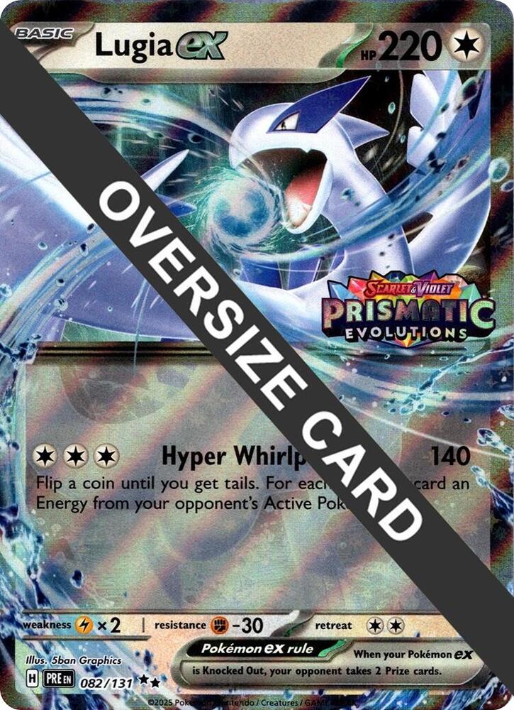 Lugia ex Prismatic Evolutions Stamped 082/131 (Jumbo Cards)  - Holofoil | Good Games Adelaide SA