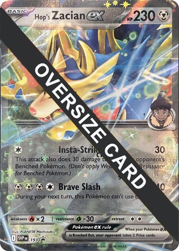 Hop's Zacian ex SVP193 SVP193 (Jumbo Cards)  - Holofoil | Good Games Adelaide SA