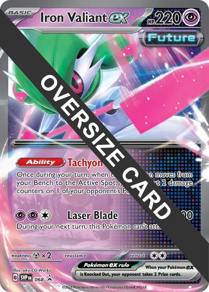 Iron Valiant ex 068 068 (Jumbo Cards)  - Holofoil | Good Games Adelaide SA
