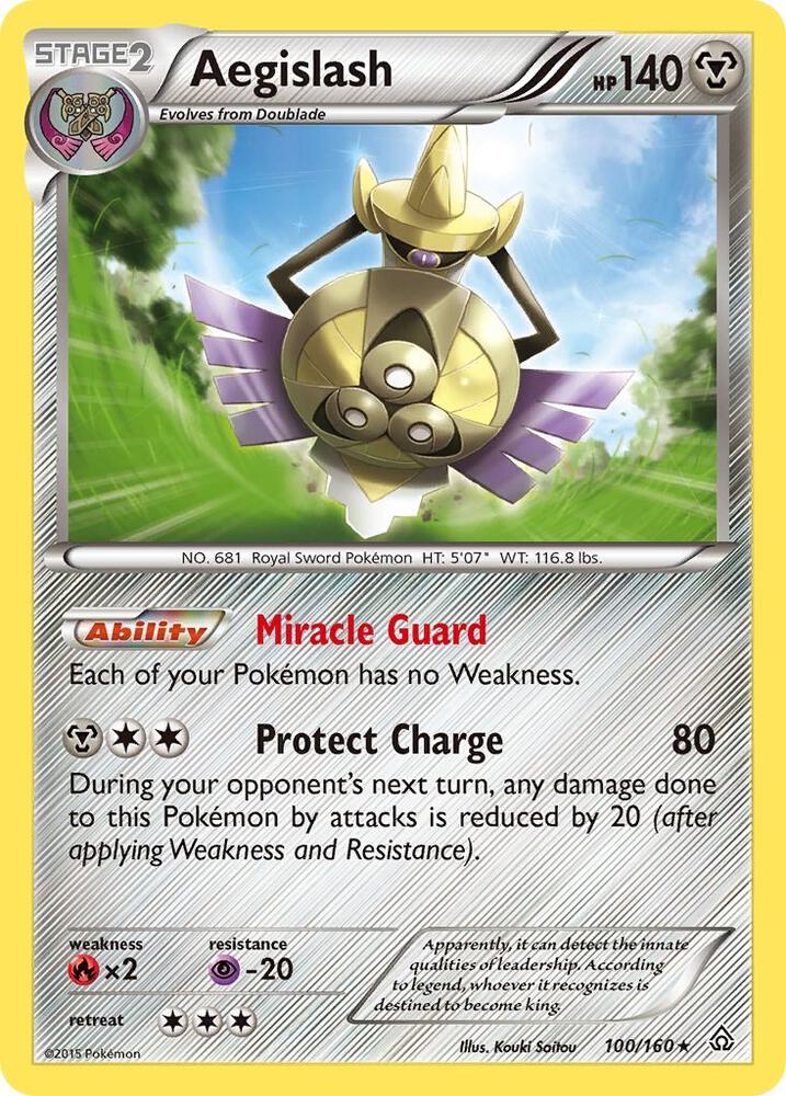 Aegislash 100/160 (XY - Primal Clash)  - Holofoil | Good Games Adelaide SA