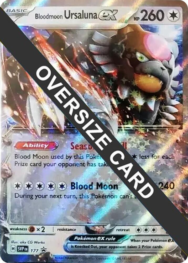 Bloodmoon Ursaluna ex 177 141/167 (Jumbo Cards)  - Holofoil | Good Games Adelaide SA